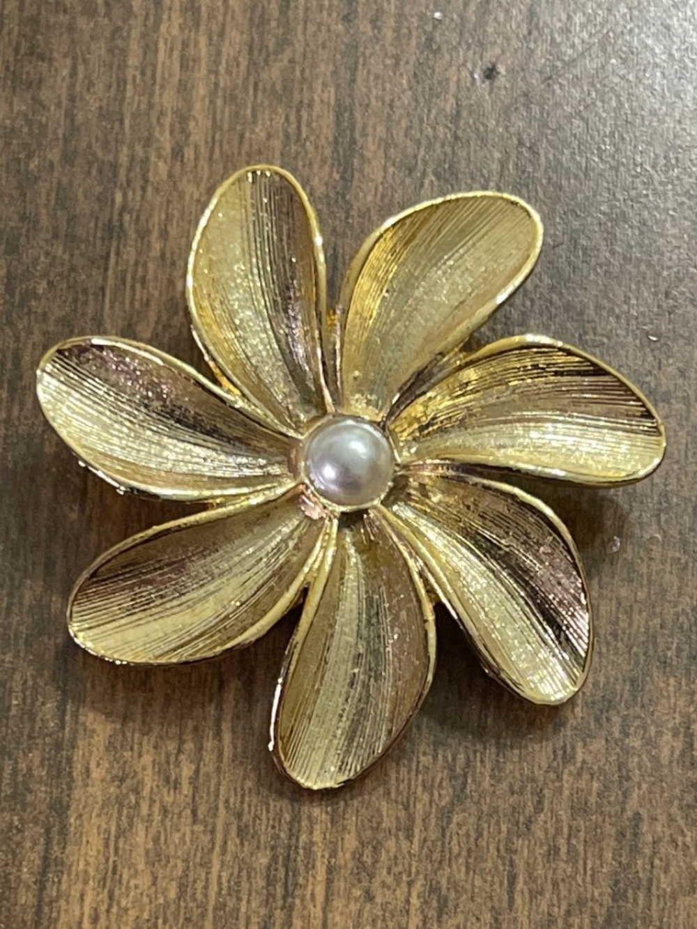 Vintage Gerry's Flower Brooch-Gold Plated